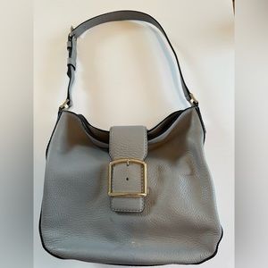 Light gray leather Kate spade shoulder bad